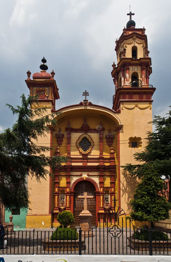 Holy Veracruz Church Toluca de Lerdo Mexico stock photo Holy Veracruz Church Toluca de Lerdo Mexico stock photo