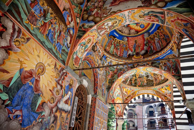 Holy Virgin Rila monastery fresco