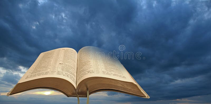 Holy Word of God Storm Clouds Stock Photo - Image of psalms, psalm ...