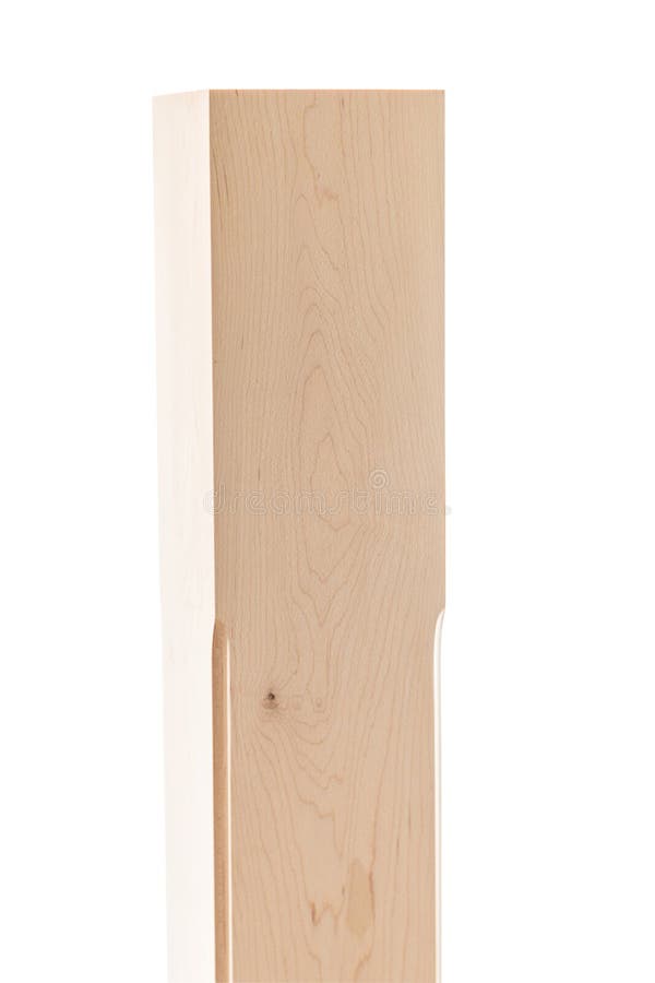 Holzpfosten mit hellbrauner Farbe stockfotografie