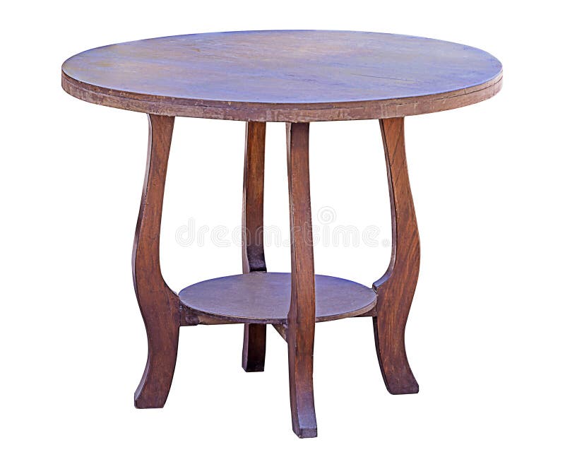 Holztisch lokalisiert lizenzfreie stockfotografie Holztisch lokalisiert lizenzfreie stockfotografie
