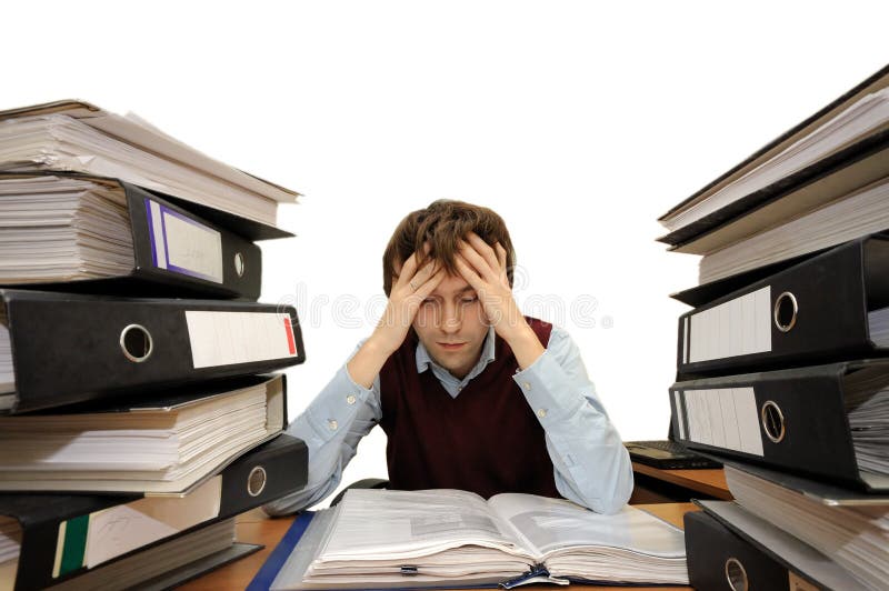 Hombre cansado imagen de archivo