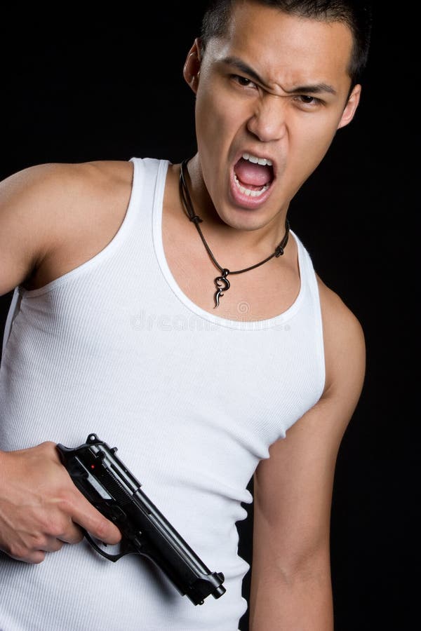 Hombre con el arma fotos de archivo libres de regalías Hombre con el arma fotos de archivo libres de regalías