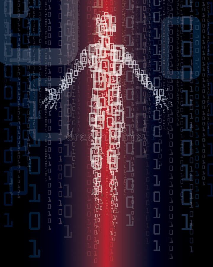 Hombre de la tecnología stock de ilustración Hombre de la tecnología stock de ilustración
