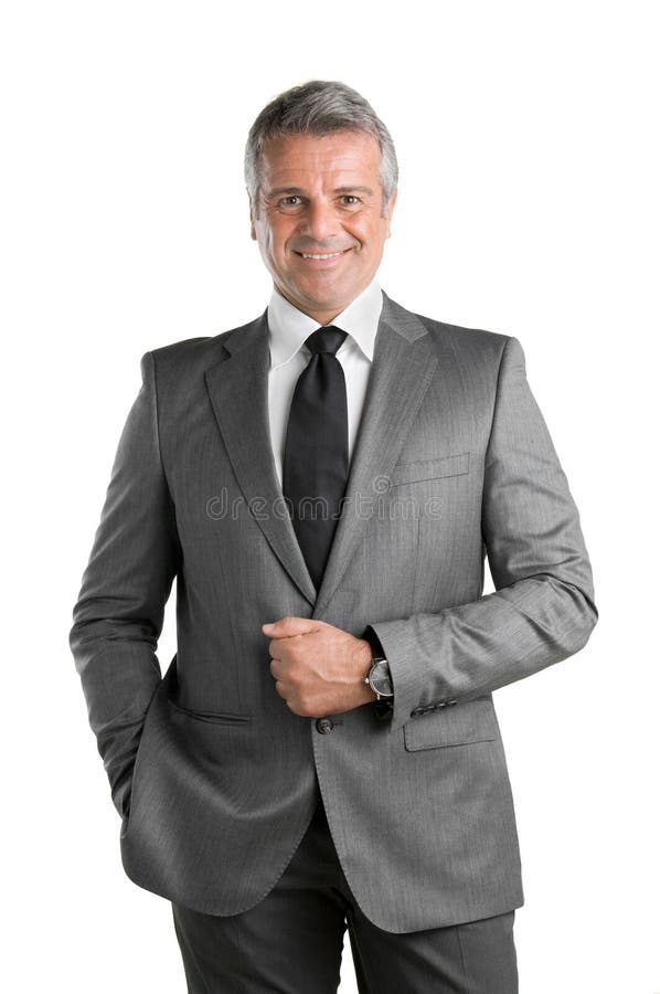 Hombre de negocios maduro sonriente imagen de archivo Hombre de negocios maduro sonriente imagen de archivo