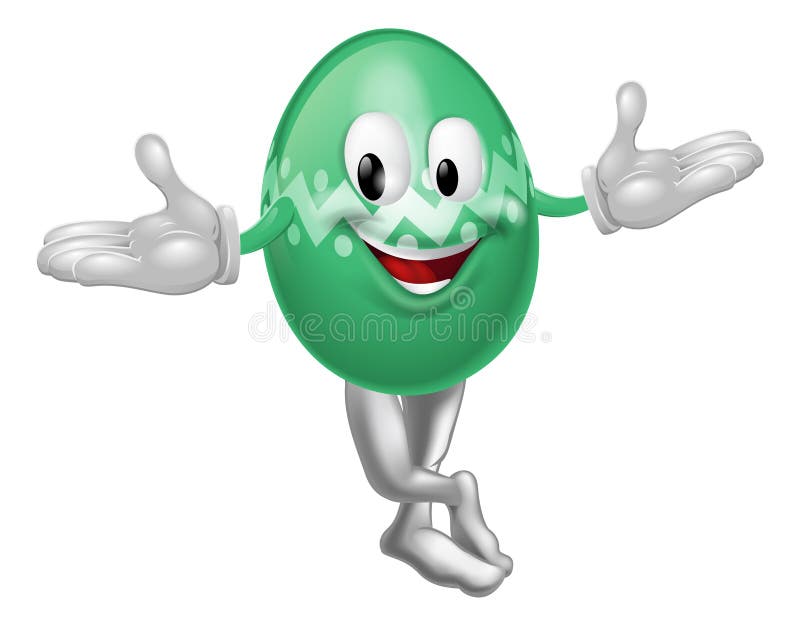 Hombre del huevo de Pascua de la historieta libre illustration Hombre del huevo de Pascua de la historieta libre illustration