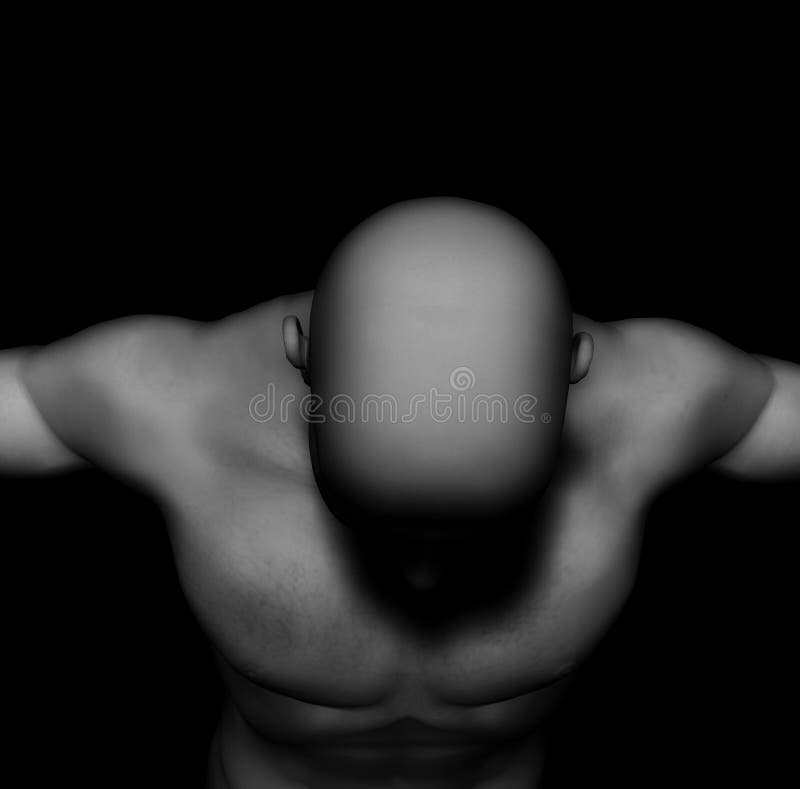 Hombre desnudo ilustración del vector Hombre desnudo ilustración del vector