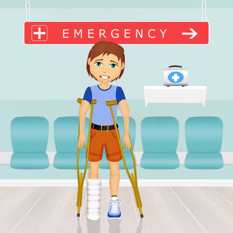 Sala de urgencias stock de ilustración. Ilustración de hospital - 89016181