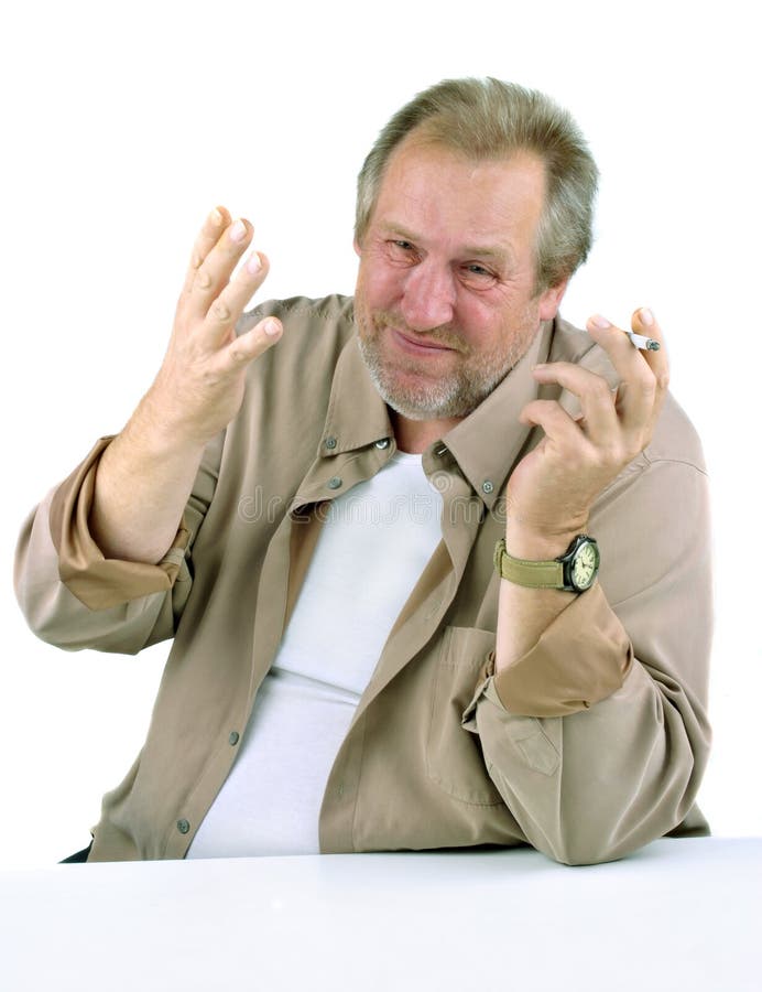 Hombre en los años 50 con gesticular de la mano imagen de archivo Hombre en los años 50 con gesticular de la mano imagen de archivo