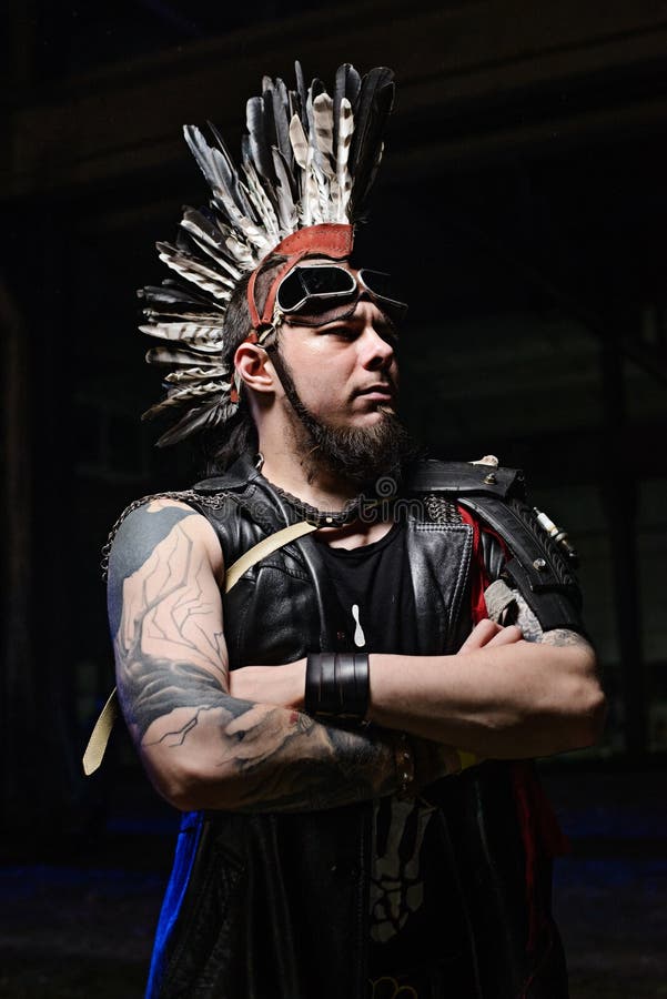 Hombre en traje indio fotografía