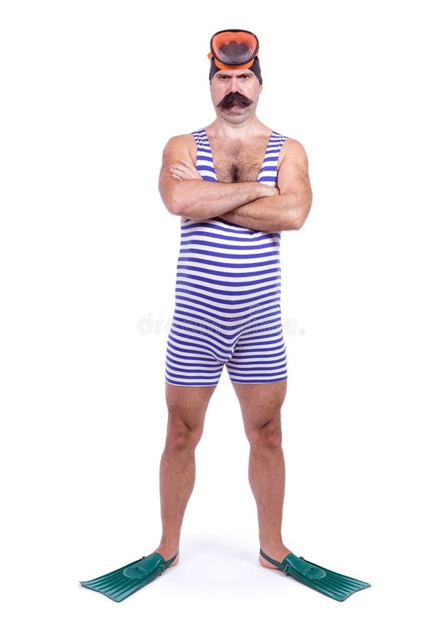 traje de baño retro hombre