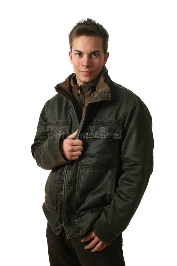 Hombre joven en ropa del invierno imagenes de archivo Hombre joven en ropa del invierno imagenes de archivo