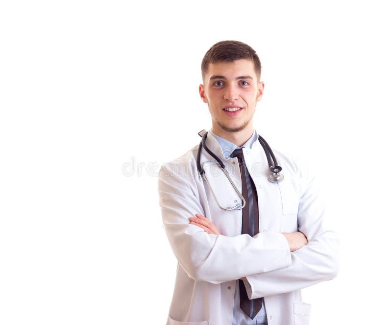 Diplomacia lanzadera Brisa Hombre Joven En Vestido Del Doctor Imagen de archivo - Imagen de aislado,  medicina: 92355693