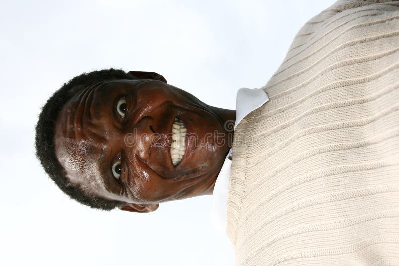 Hombre negro enojado imágenes de archivo libres de regalías Hombre negro enojado imágenes de archivo libres de regalías