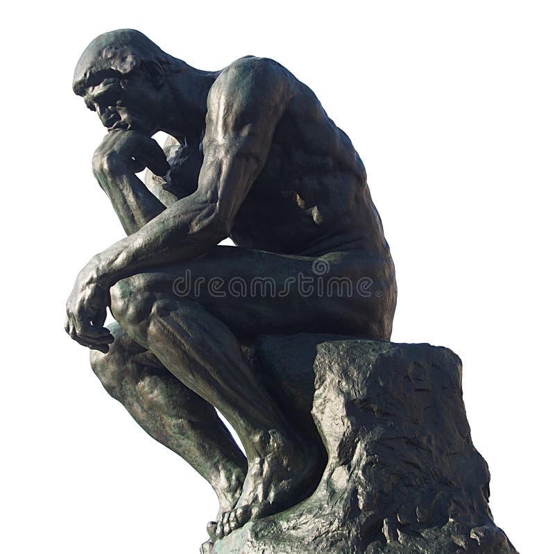 Hombre que piensa - el pensador por Rodin
