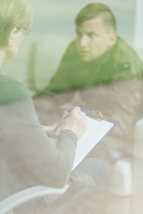 Picture of men dealing with posttraumatic stress disorder. Picture of men dealing with posttraumatic stress disorder