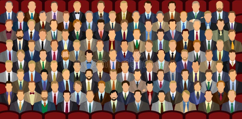 100 hombres de negocios stock de ilustración 100 hombres de negocios stock de ilustración