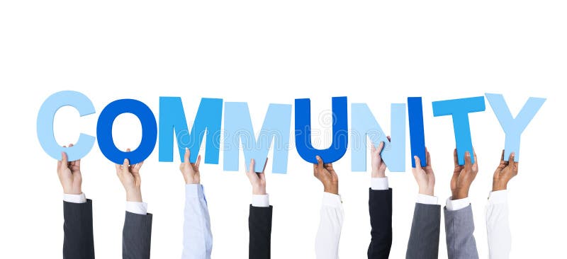 Hombres de negocios que llevan a cabo a la comunidad de la palabra imagen de archivo Hombres de negocios que llevan a cabo a la comunidad de la palabra imagen de archivo