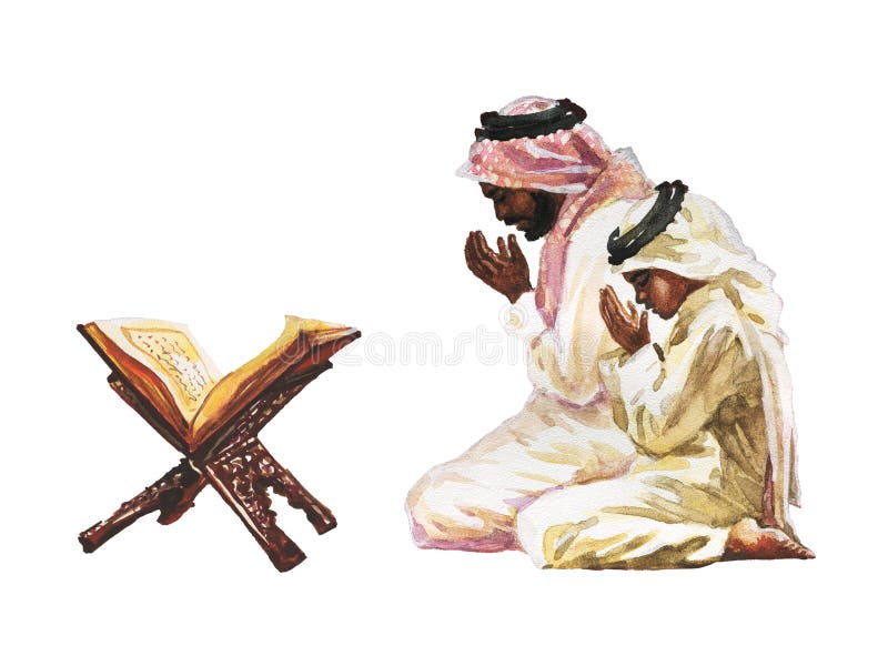 Hombres rezando namaz fotografía de archivo Hombres rezando namaz fotografía de archivo
