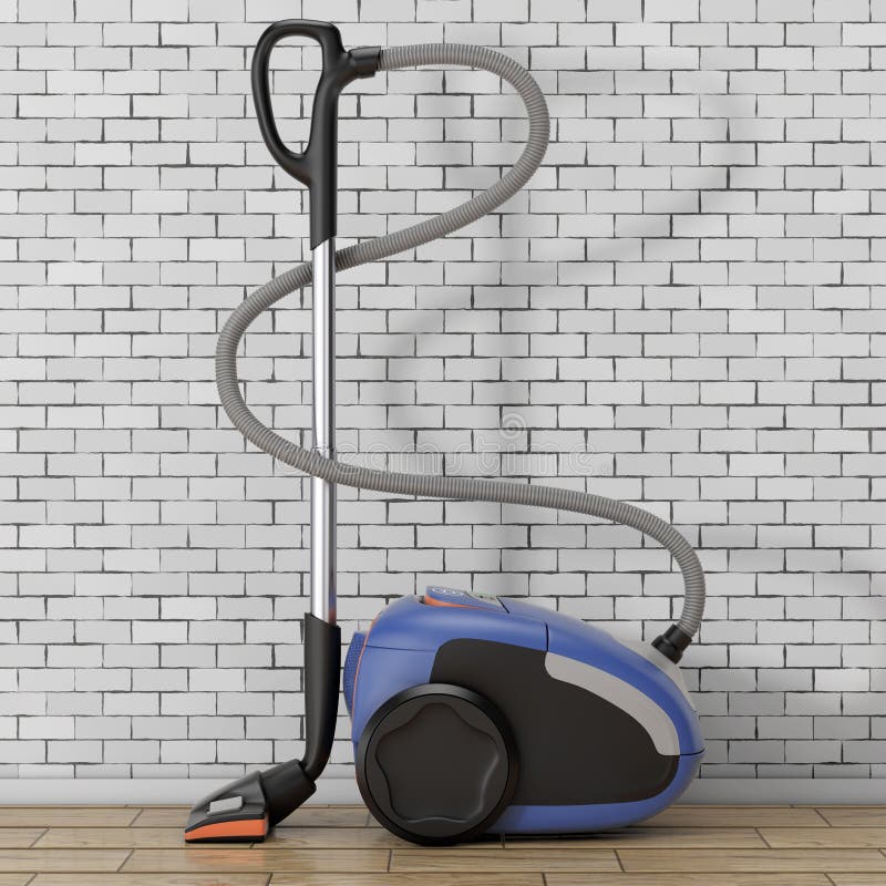 Home Appliance Concept. Modern Vacuum Cleaner. 3d Rendering Stock