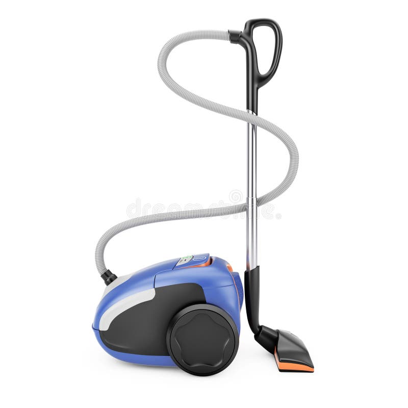 Home Appliance Concept. Modern Vacuum Cleaner. 3d Rendering Stock