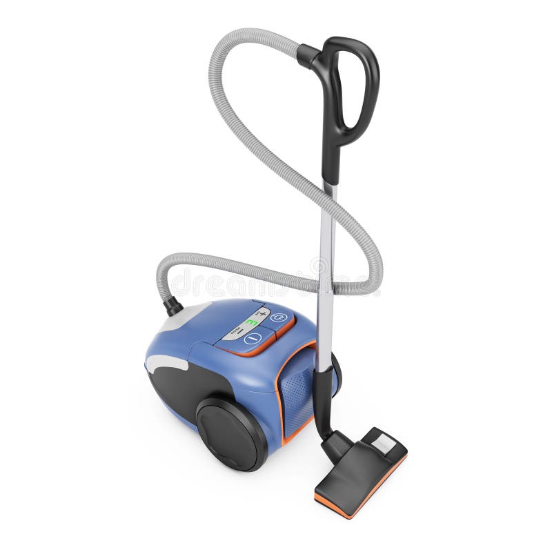 Home Appliance Concept. Modern Vacuum Cleaner. 3d Rendering Stock
