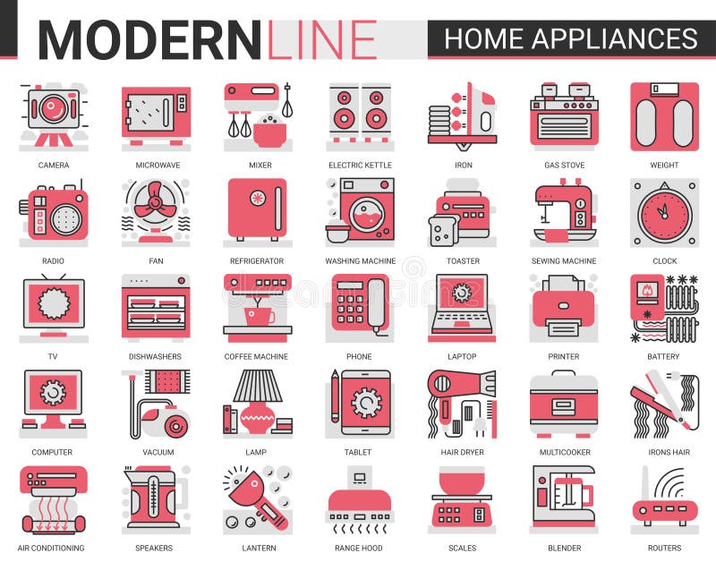https://thumbs.dreamstime.com/b/home-appliances-complex-concept-flat-line-icon-vector-set-red-black-thin-linear-symbols-house-cleaning-kitchen-bathroom-204408317.jpg