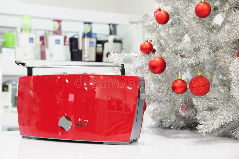Home Appliances Store at Christmas Stock Image Image of sale, toaster