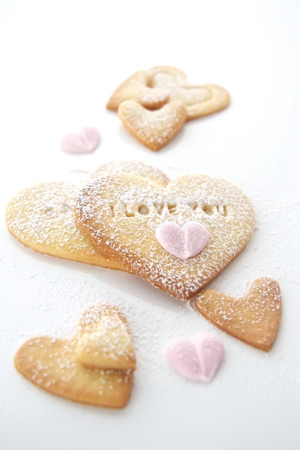 Home baked cookies for Valentines Day