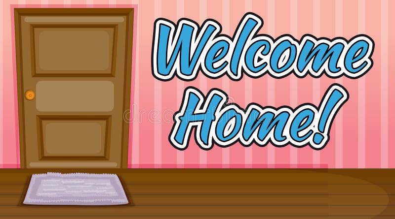HOME bem-vinda ilustração stock HOME bem-vinda ilustração stock