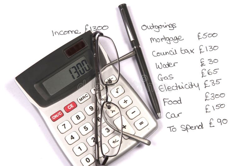 Home budget stock photo. Image of balance, debt, pounds 46723704