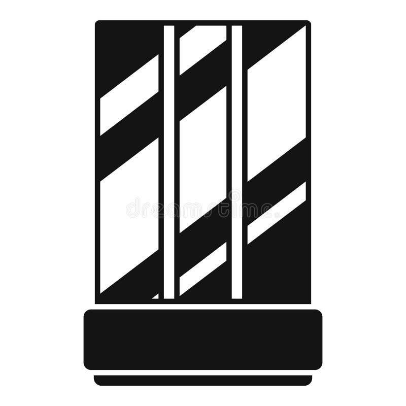 Home cabin icon simple vector. Room bath royalty free illustration