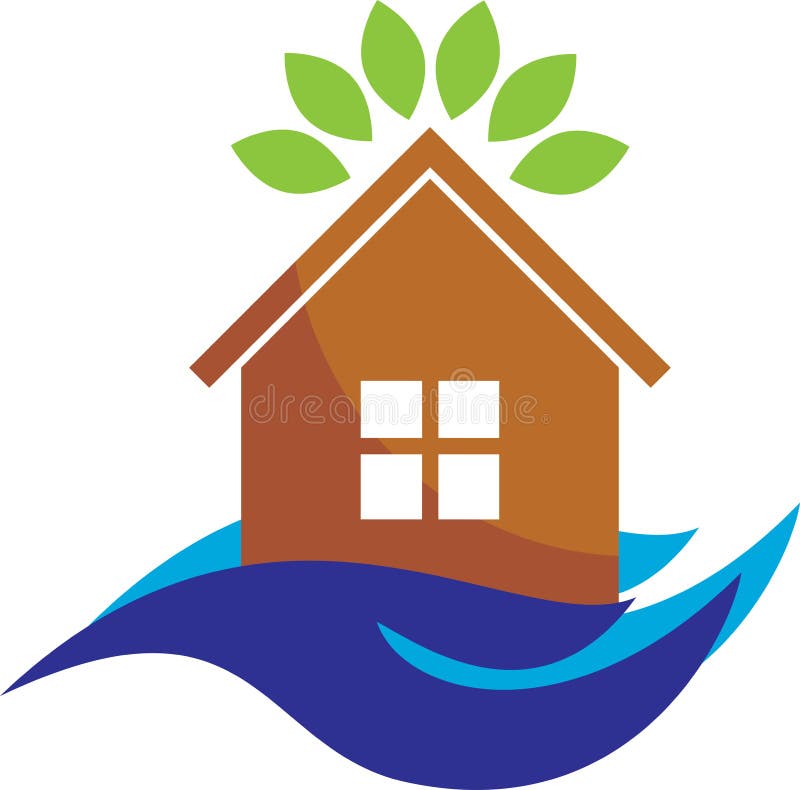 Home care logo royalty free illustration