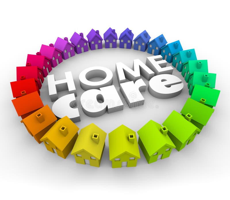 Home Care Words 3d Letters Health Therapy Hospice Service royalty free illustration Home Care Words 3d Letters Health Therapy Hospice Service royalty free illustration