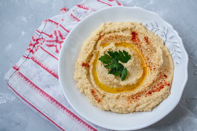 Home classic hummus stock photography Home classic hummus stock photography