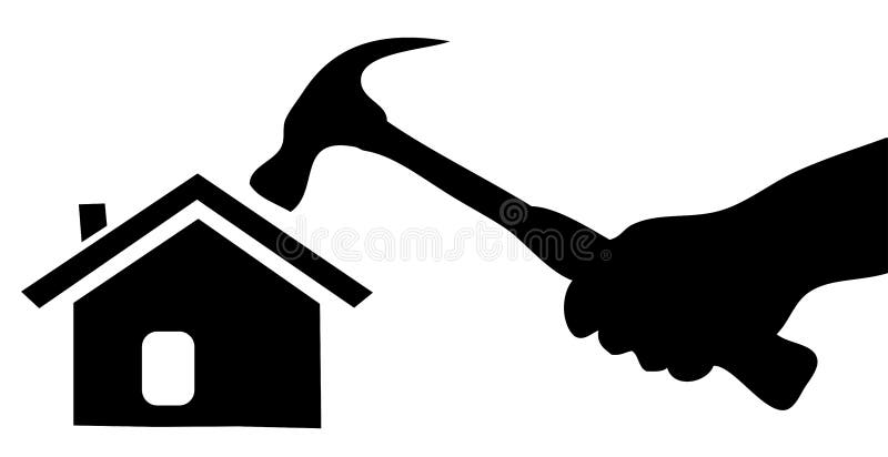 Home construction stock illustration