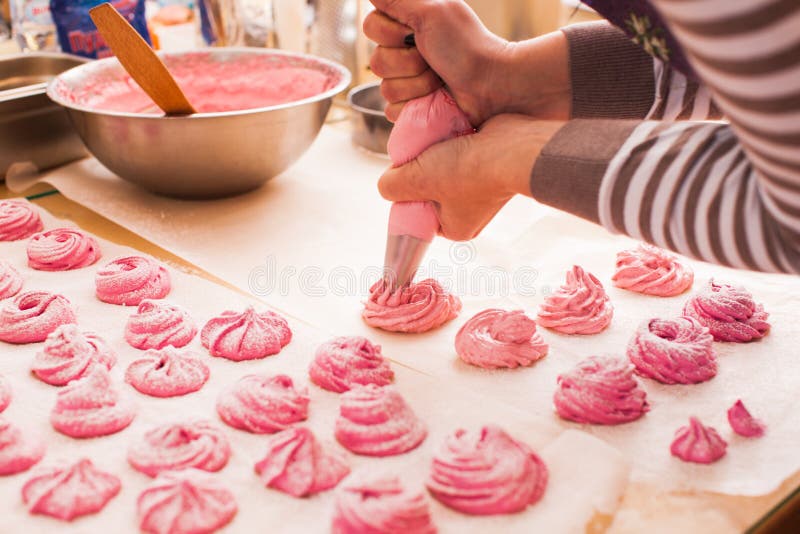 Home cooking marshmallow