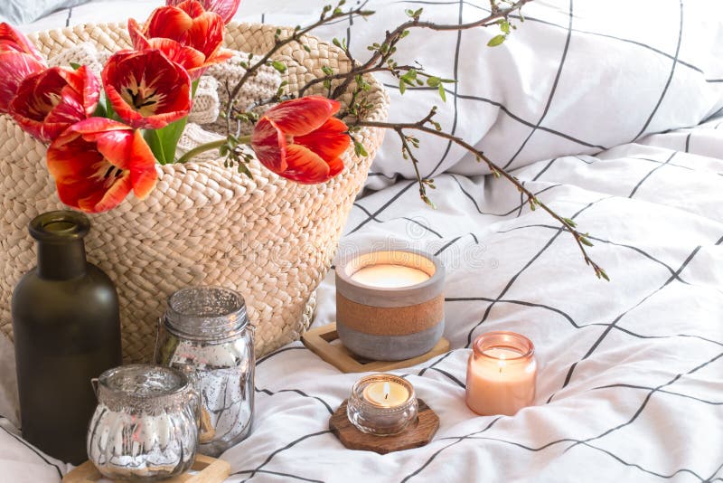 Home Decor Items In The Interior Of The Room Stock Image - Image of