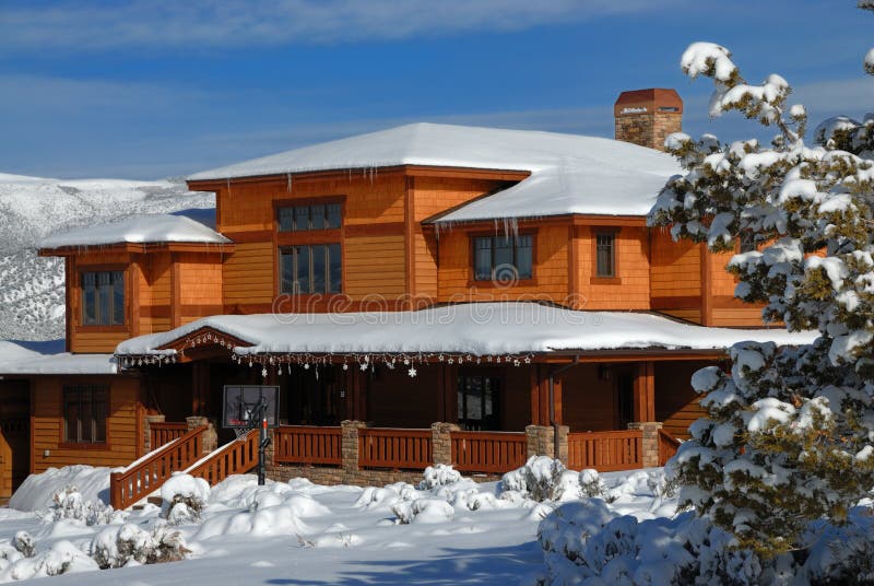 HOME do inverno de Colorado fotografia de stock royalty free HOME do inverno de Colorado fotografia de stock royalty free
