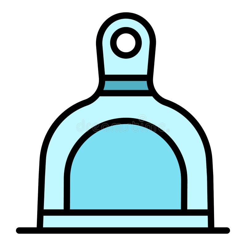 Home dustpan icon color outline vector royalty free illustration