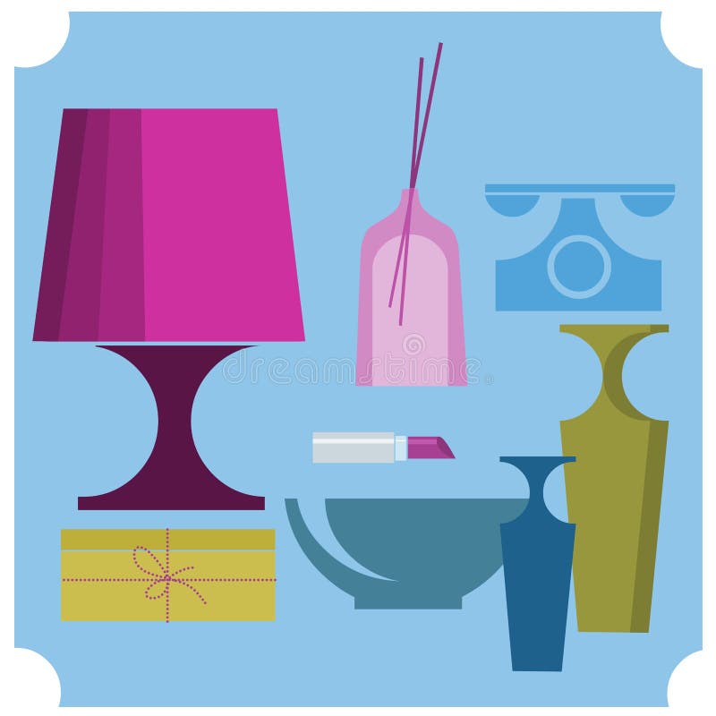 Home elements stock illustration