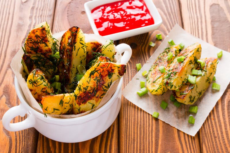 Home fried potatoes with green onions