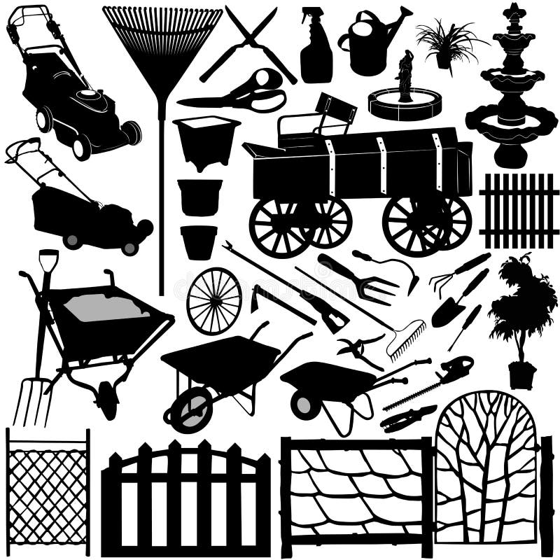 Home garden objects 3 royalty free illustration Home garden objects 3 royalty free illustration