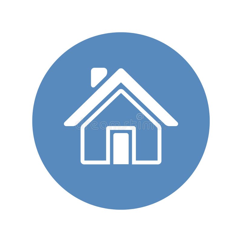 blue house icon