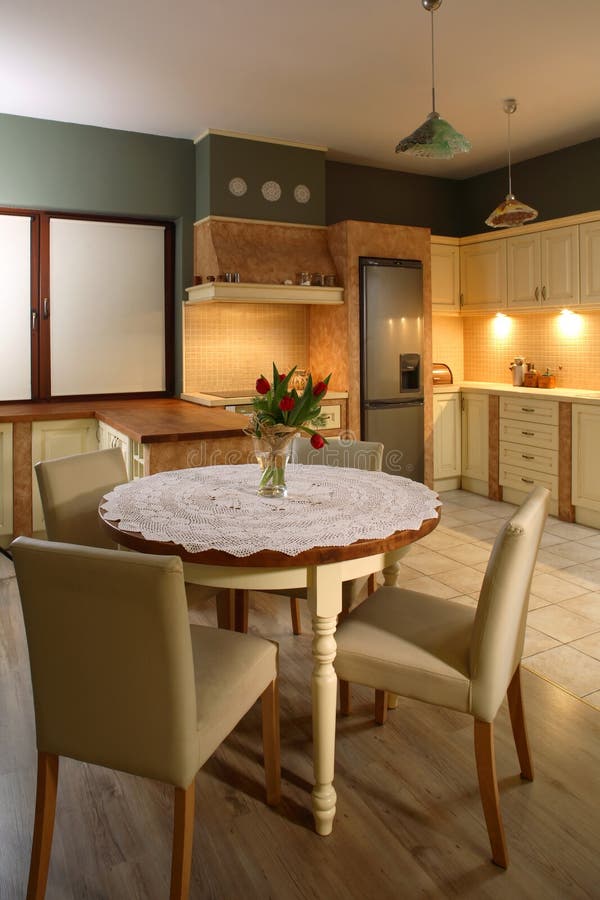 Small kitchen table stock photo. Image of house, home 23237302