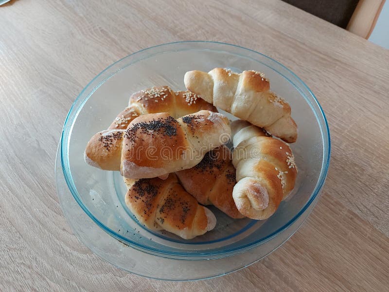 Home made baked rolls stock image. Image of rolls, meal 190268289