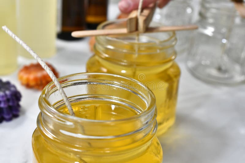 Home Made Candles stock photo. Image of close, equipment 114576244