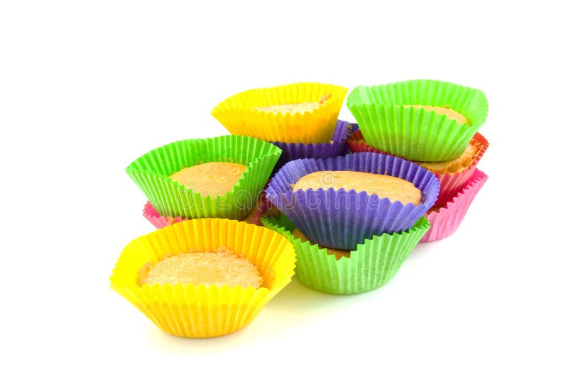 Home made cupcakes stock photos