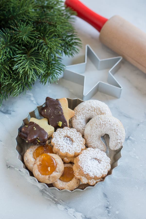 Home Made German Christmas Cookies Stock Photo - Image of candy