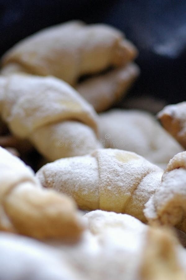 Home made rolls stock image